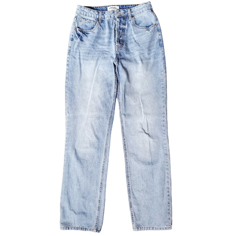 ✨ RSQ High Rise Straight Leg Jeans 27 Light Wash 90s Minimalist